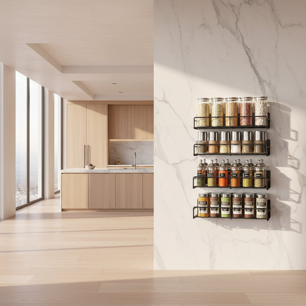 SmartWall – Waterproof Magnetic Wall Organizer for Kitchen and Refrigerator 